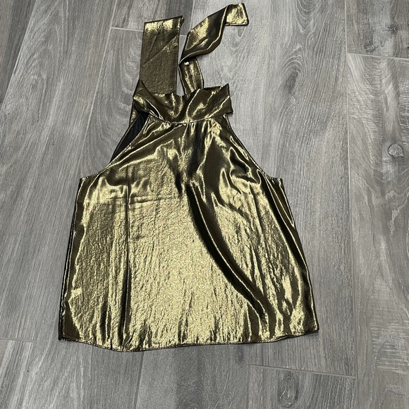 NWT Generation Love Gemma gold metallic top - XS - Picture 2 of 9